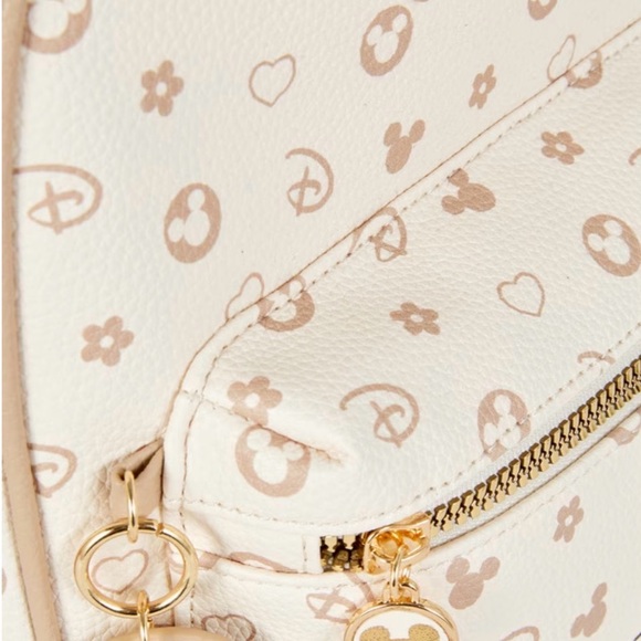 Disney Cream and Tan Mickey Mouse Backpack